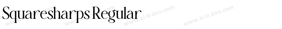 Squaresharps Regular字体转换